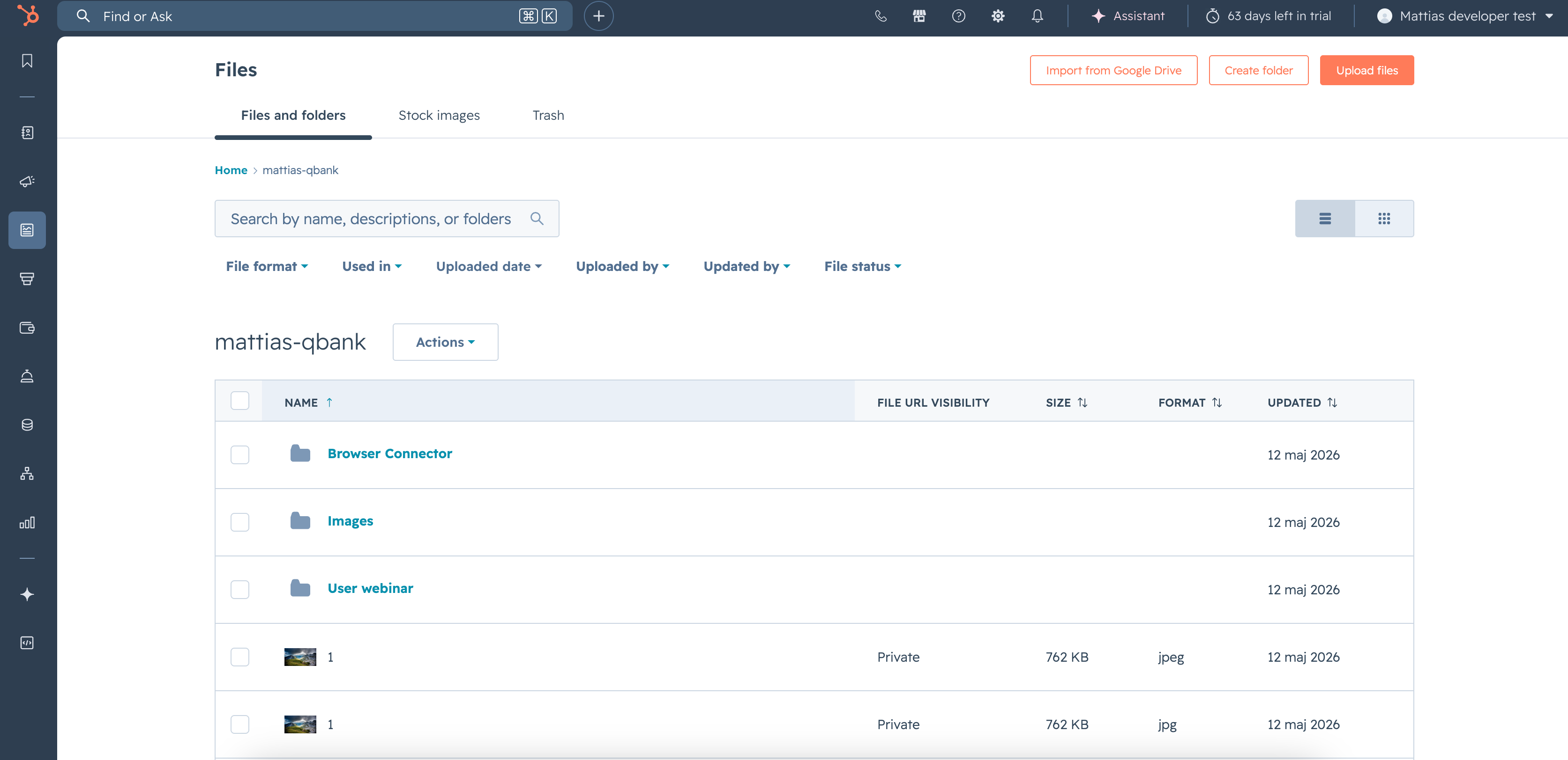 Files in HubSpot
